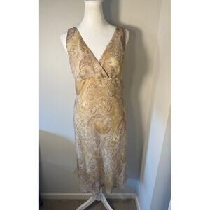 Vintage Y2K Paisley Boho Western Dress Size 6